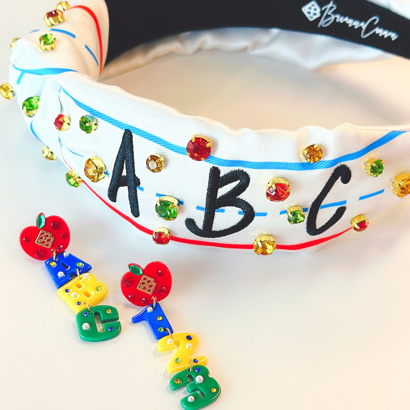 Back to School ABC 123 Earrings