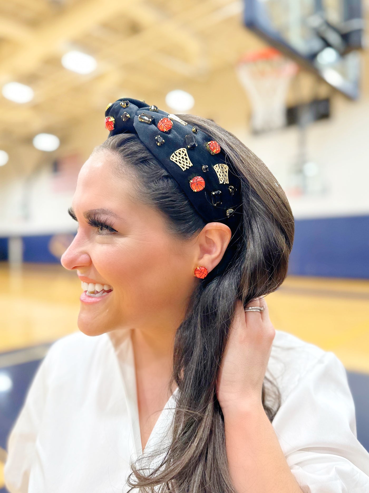 Fan Gear Basketball Headband in Black