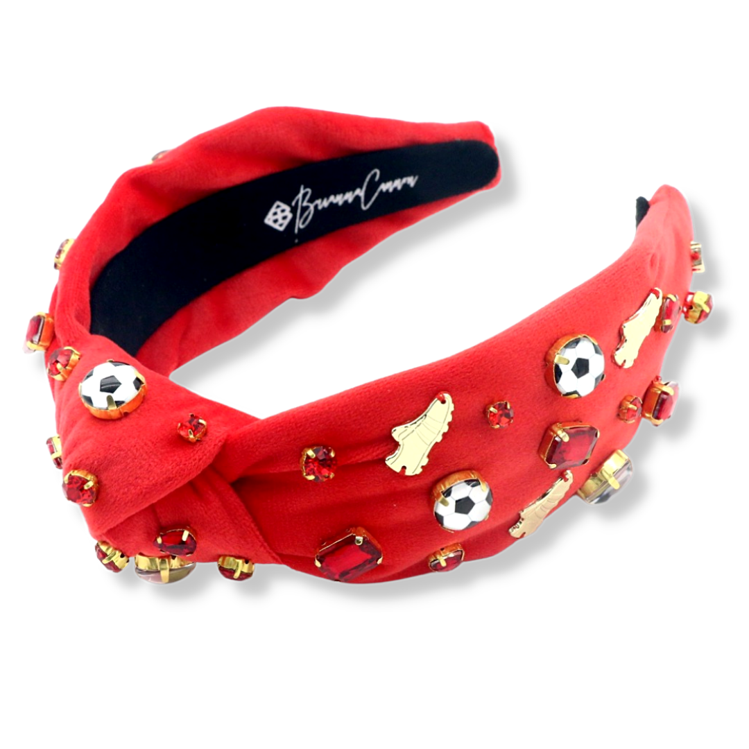 Fan Gear Soccer Headband in Red