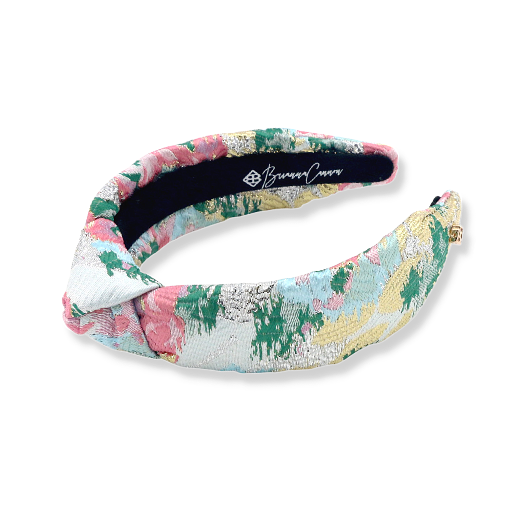 Child Size Spring Floral Brocade Headband