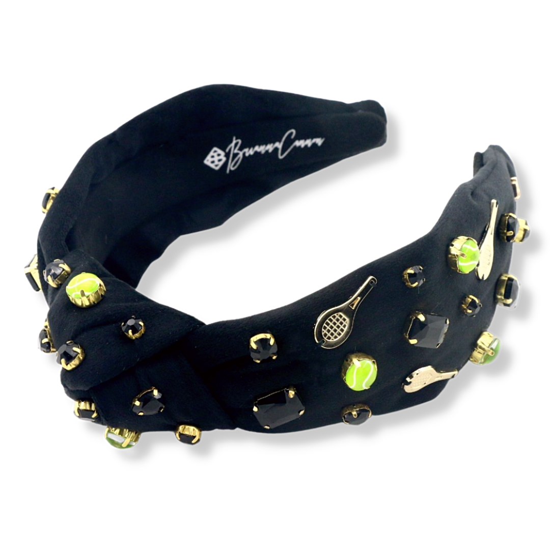 Fan Gear Tennis Headband in Black