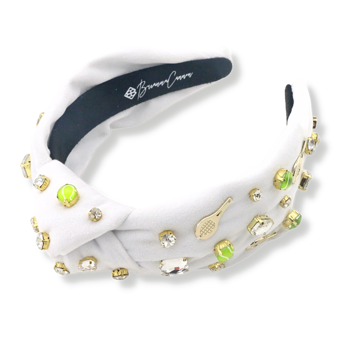 Fan Gear Tennis Headband in White