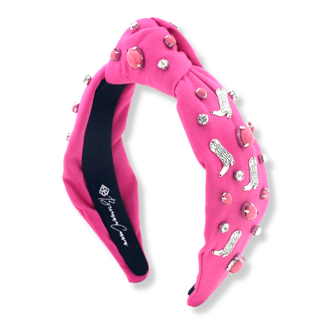 Let's Go Girls Pink Boot Headband