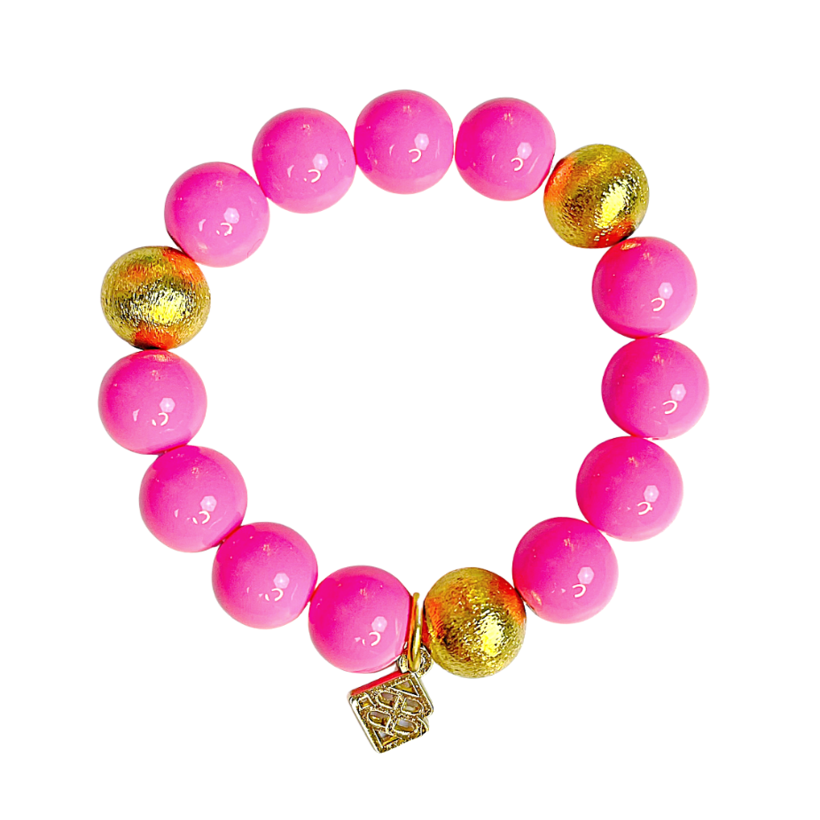 Pink Beaded Brianna Bracelet