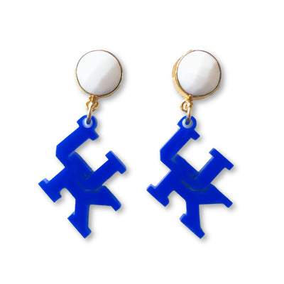 Kentucky Mini Blue UK Earrings