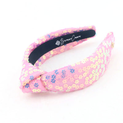 Child Pink Sequin Flower Headband