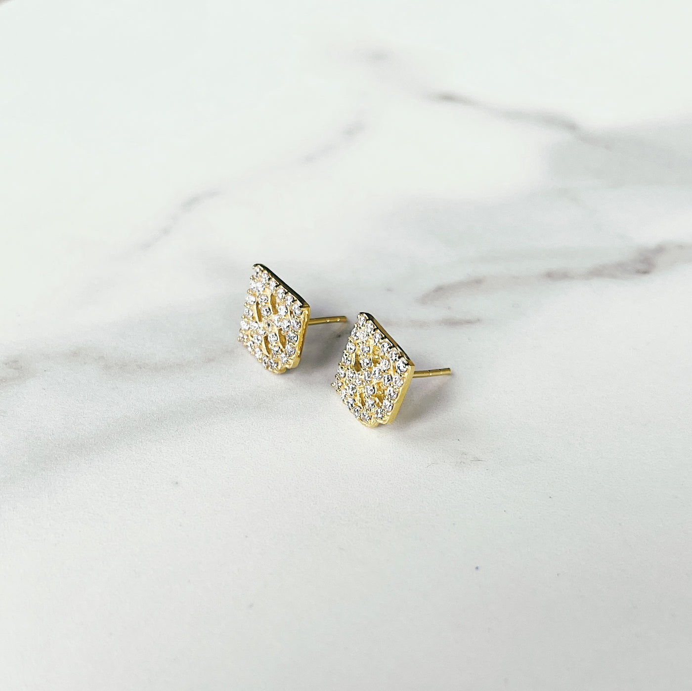 Pavé Logo Studs