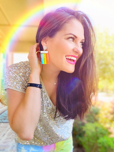 Summer 2020 - Mod Rainbow Logo Earrings