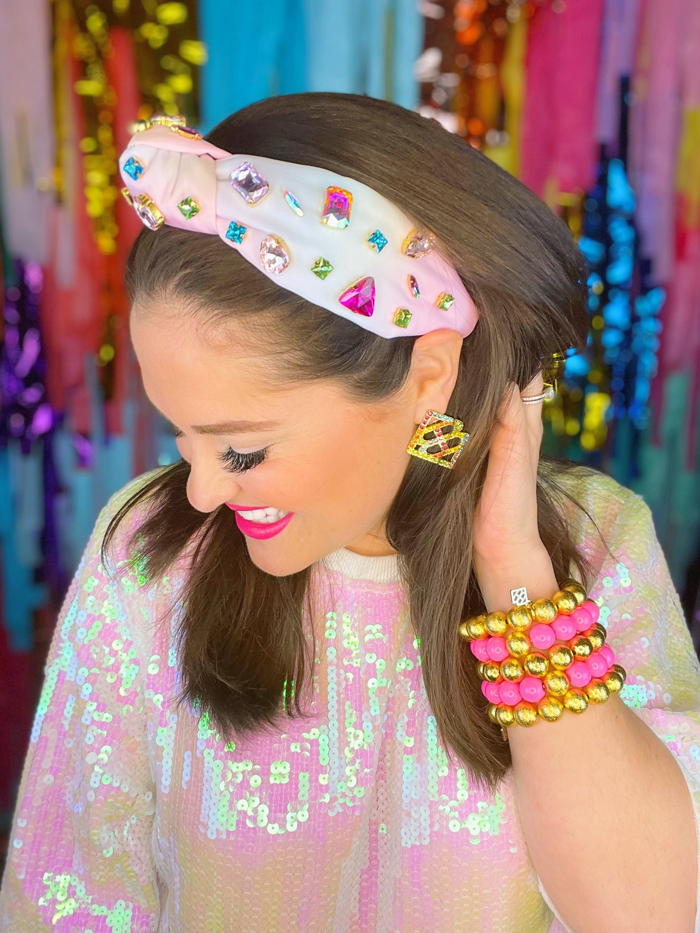 Confetti Crystal Ombré Headband