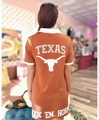 Texas BC Club Dress with Longhorn