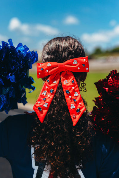 Arizona Red Bow Barrette