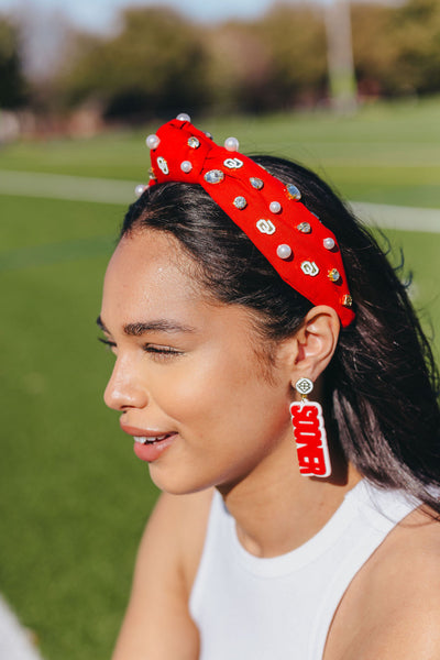 Oklahoma Crimson Logo Headband