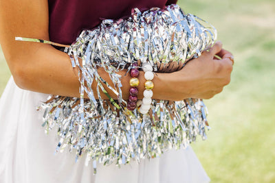 White Beaded Brianna Bracelet