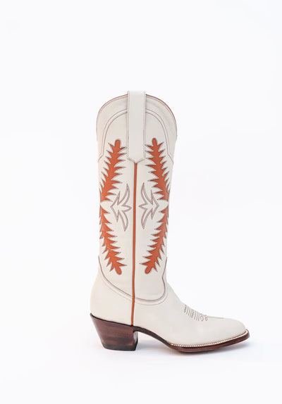 Petite Paloma Finnley Boot - Bone/Burnt Orange