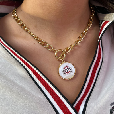 Ohio State Logo Necklace