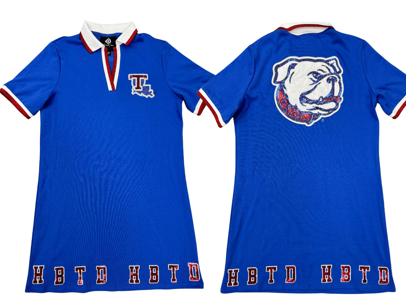 Louisiana Tech BC Club Dress with Bulldog