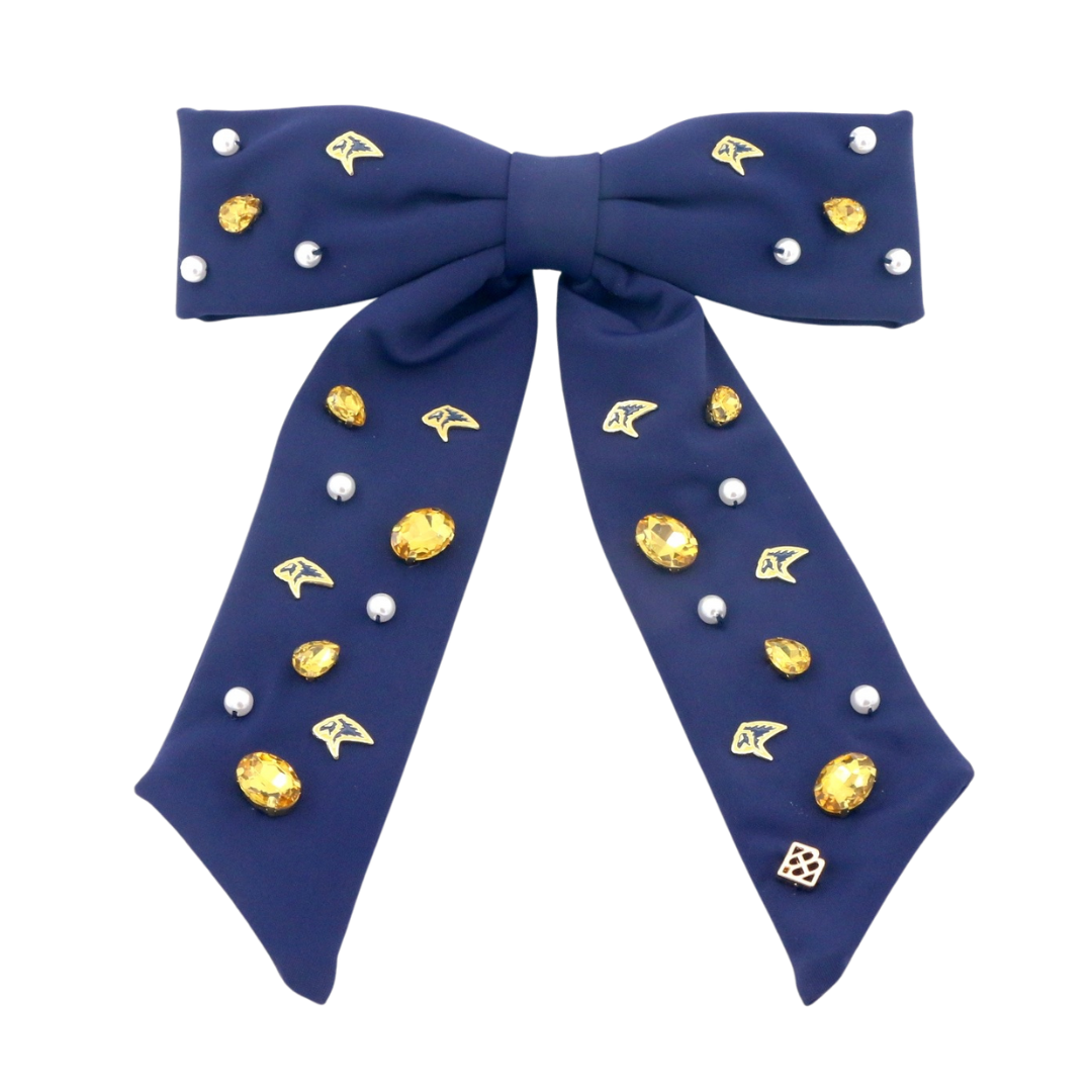 Navy PCA Bow Barrette