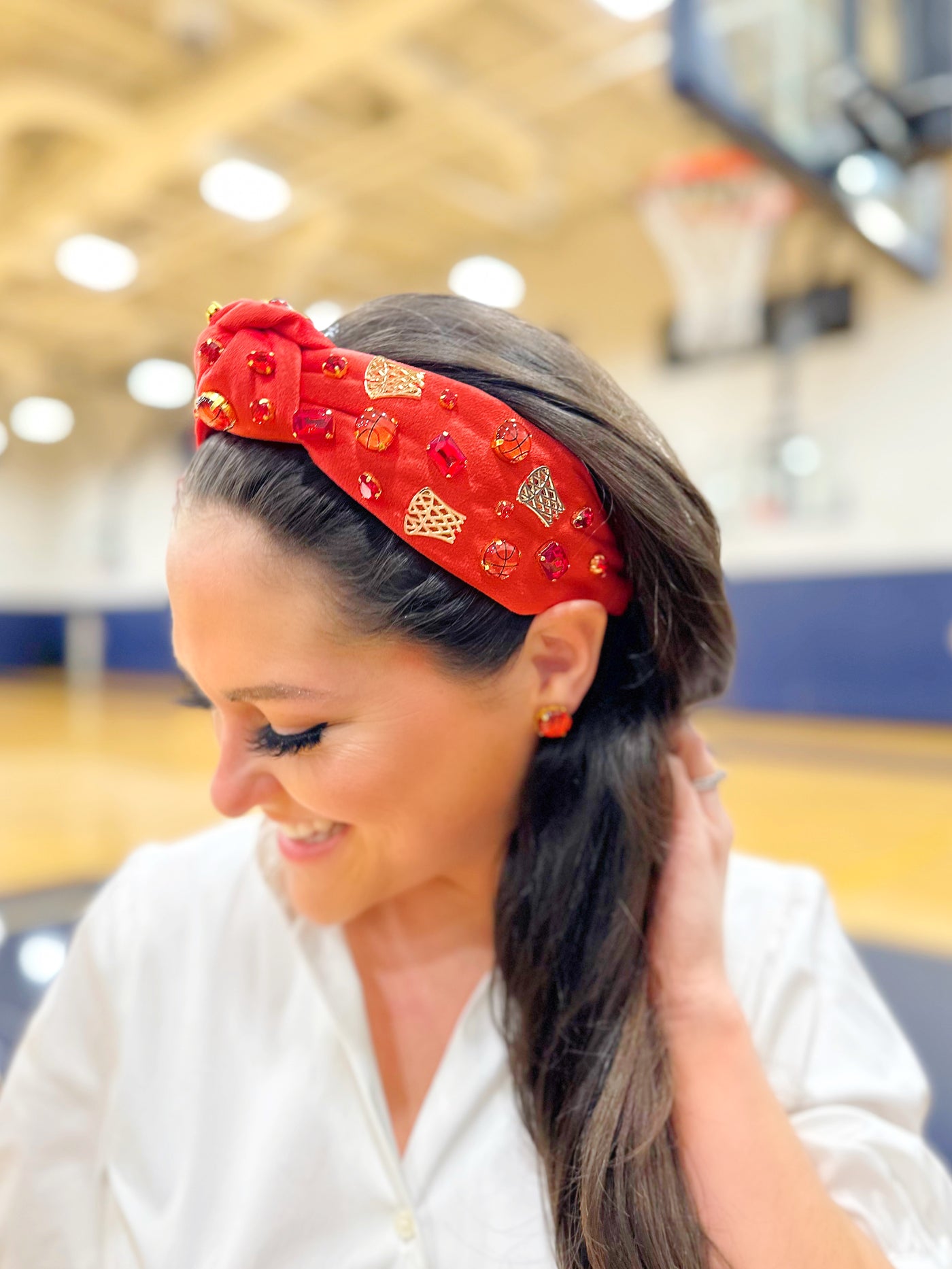 Fan Gear Basketball Headband in Red