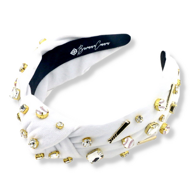 Fan Gear Baseball Headband in White